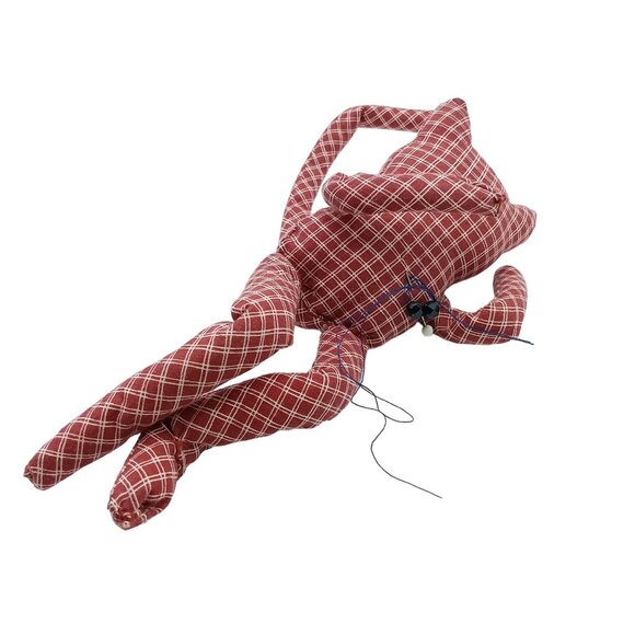 Vintage Stuffed Cat Pin Cushion, Country Shelf Sitter - Picture 2 of 3